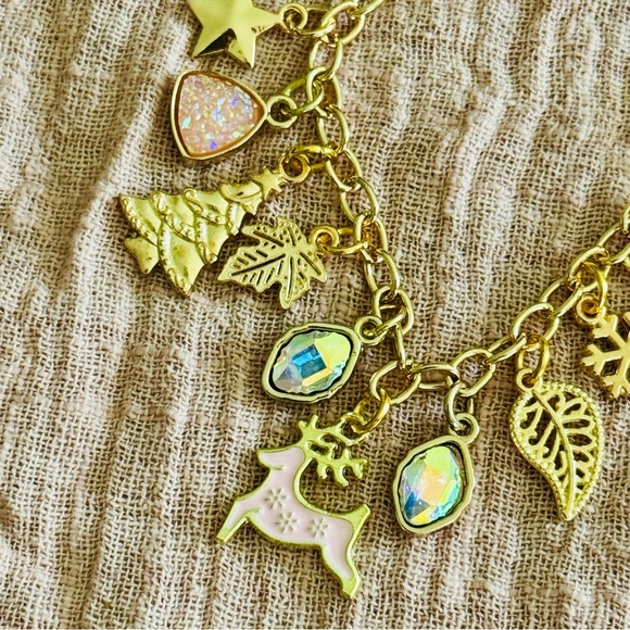 2/$10 Gold Charm Bracelet with Colorful Accents - Picture 4 of 5